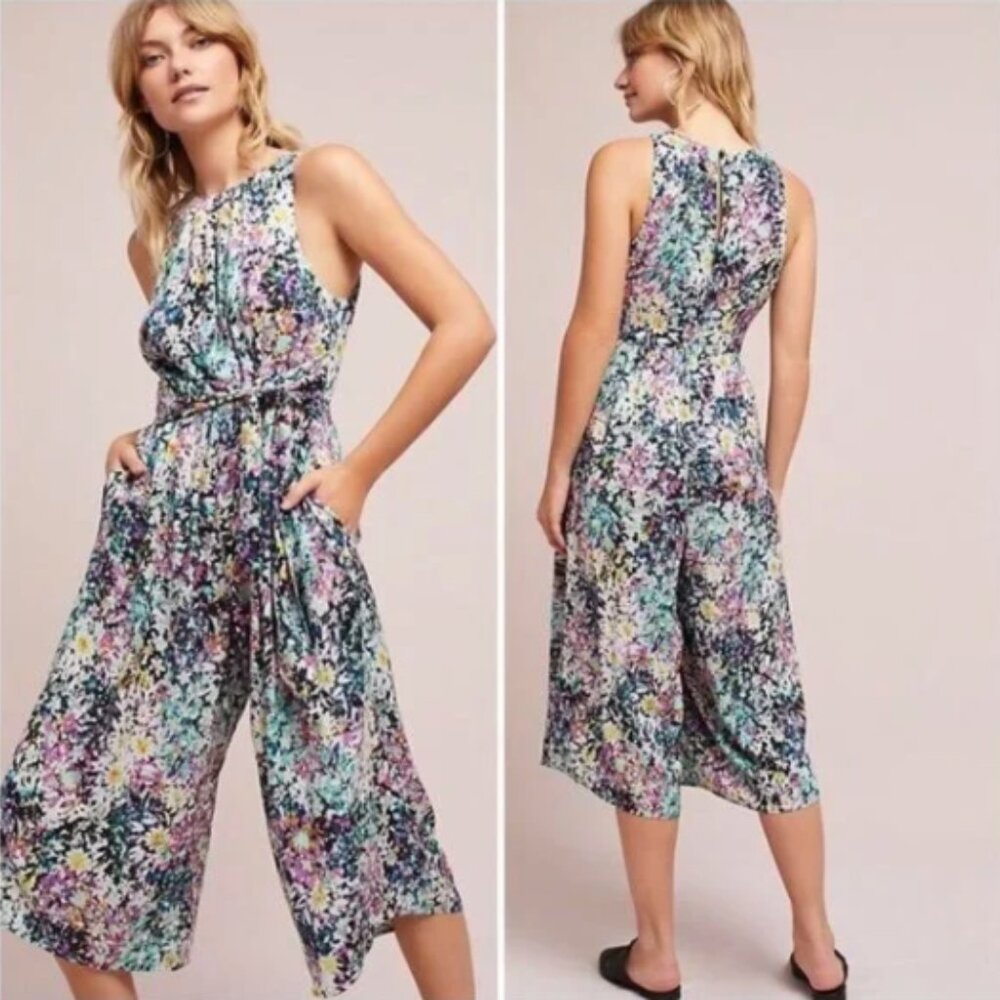 Plenty‎ by Tracy Reese Selena Floral Jumpsuit Women's XS #217C
